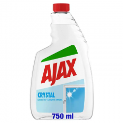AJAX ΥΓΡΟ ΤΖΑΜΙΩΝ ΑΝΤΑΛΛΑΚΤΙΚΟ CRYSTAL CLEAN ΔΙΑΦΑΝΟ 750ML
