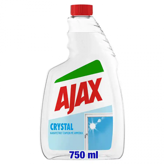 AJAX ΥΓΡΟ ΤΖΑΜΙΩΝ ΑΝΤΑΛΛΑΚΤΙΚΟ CRYSTAL CLEAN ΔΙΑΦΑΝΟ 750ML AJAX ΥΓΡΟ ΤΖΑΜΙΩΝ ΑΝΤΑΛΛΑΚΤΙΚΟ CRYSTAL CLEAN ΔΙΑΦΑΝΟ 750ML
