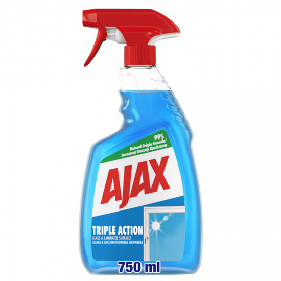 AJAX ΥΓΡΟ ΤΖΑΜΙΩΝ ΑΝΤΛΙΑ TRIPLE ACTION ΜΠΛΕ 750ML AJAX ΥΓΡΟ ΤΖΑΜΙΩΝ ΑΝΤΛΙΑ TRIPLE ACTION ΜΠΛΕ 750ML