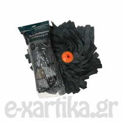 ΣΦΟΥΓΓΑΡΙΣΤΡΑ MICROFIBRA ΜΕ ΛΩΡΙΔΕΣ ΜΑΥΡΗ/ΓΚΡΙ 200GR