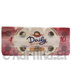 DAILY MORE DELUXE ΡΟΛΑ ΥΓΕΙΑΣ 82GR 4Φ 10ΑΡΙ DAILY MORE DELUXE ΡΟΛΑ ΥΓΕΙΑΣ 82GR 4Φ 10ΑΡΙ
