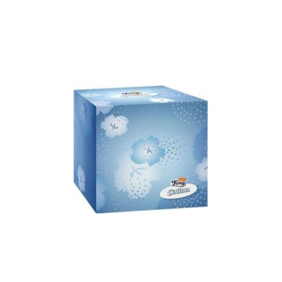 FOXY COTTON ΧΑΡΤΟΜΑΝΤΗΛΑ FACIAL ΑΥΤΟΚΙΝΗΤΟΥ ΚΥΒΟΣ 3Φ 60ΤΕΜ