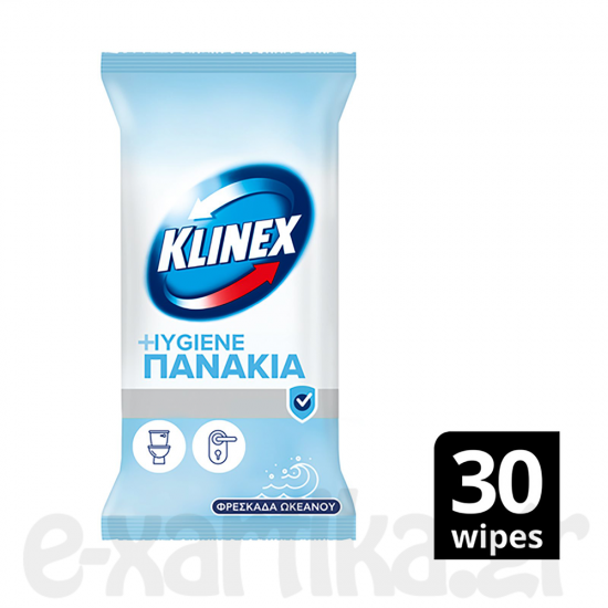 KLINEX ΥΓΡΑ ΠΑΝΑΚΙΑ ΚΑΘΑΡΙΣΜΟΥ & ΥΓΙΕΙΝΗΣ ΕΠΙΦΑΝΕΙΩΝ ΦΡ.ΩΚΕΑΝΟΥ 30ΤΕΜ KLINEX ΥΓΡΑ ΠΑΝΑΚΙΑ ΚΑΘΑΡΙΣΜΟΥ & ΥΓΙΕΙΝΗΣ ΕΠΙΦΑΝΕΙΩΝ ΦΡ.ΩΚΕΑΝΟΥ 30ΤΕΜ