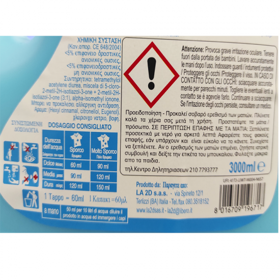 NUVOLETTA ΥΓΡΟ ΠΛΥΝΤΗΡΙΟΥ ΡΟΥΧΩΝ ΜΠΛΕ 3LT NUVOLETTA ΥΓΡΟ ΠΛΥΝΤΗΡΙΟΥ ΡΟΥΧΩΝ ΜΠΛΕ 3LT