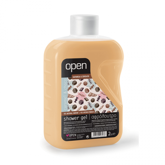 OPEN ΑΦΡΟΛΟΥΤΡΟ ΚΑΡΑΜΕΛΑ & ΣΟΚΟΛΑΤΑ 2LT
