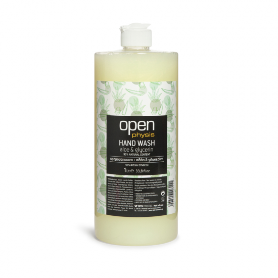 OPEN ΚΡΕΜΟΣΑΠΟΥΝΟ ΟΡΓΑΝΙΚΗ ΑΛΟΗ & ΓΛΥΚΕΡΙΝΗ 1LT