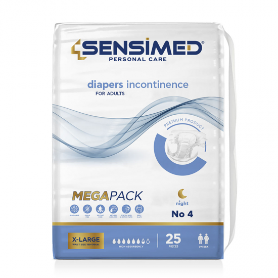 SENSIMED ΑΝΟΙΧΤΗ ΠΑΝΑ ΑΚΡΑΤΕΙΑΣ ΝΥΧΤΟΣ MEGAPACK XLARGE N4 25TEM