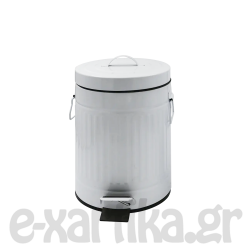 ΚΑΔΟΣ ΑΠΟΡΡΙΜΜΑΤΩΝ ΙΝΟΞ ΛΕΥΚΟΣ ΣΤΡΟΓΓΥΛΟΣ TRENDY 5LΤ