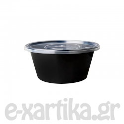 ΣΚΕΥΟΣ M/W INJECTION ΣΤΡΟΓΓΥΛΟ ΜΑΥΡΟ ME ΠΛΑΣΤΙΚΟ ΔΙΑΦΑΝΟ ΚΑΠΑΚΙ 750ML 50ΤΕΜ
