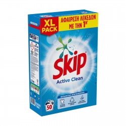 SKIP ΣΚΟΝΗ ΠΛΥΝΤΗΡΙΟΥ ΡΟΥΧΩΝ ACTIVE CLEAN 50ΜΕΖ SKIP ΣΚΟΝΗ ΠΛΥΝΤΗΡΙΟΥ ΡΟΥΧΩΝ ACTIVE CLEAN 50ΜΕΖ
