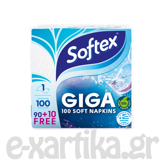 SOFTEX GIGA SOFT ΧΑΡΤΟΠΕΤΣΕΤΕΣ 90+10ΤΕΜ SOFTEX GIGA SOFT ΧΑΡΤΟΠΕΤΣΕΤΕΣ 90+10ΤΕΜ