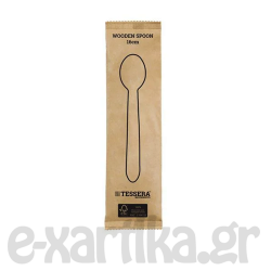 TESSERA ΞΥΛΙΝΟ ΚΟΥΤΑΛΙ ΦΑΓΗΤΟΥ ΚΕΡΩΜΕΝΟ 16ΕΚ 1/1 ΣΥΣΚΕΥΑΣΜΕΝΟ FSC 100ΤΕΜ