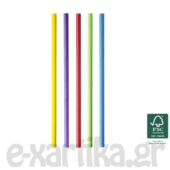 TESSERA BIO ΚΑΛΑΜΑΚΙΑ ΧΑΡΤΙΝΑ ΙΣΙΑ 5 ΧΡΩΜΑΤΑ 1/1 0,8X21CM FSC 500TEM TESSERA BIO ΚΑΛΑΜΑΚΙΑ ΧΑΡΤΙΝΑ ΙΣΙΑ 5 ΧΡΩΜΑΤΑ 1/1 0,8X21CM FSC 500TEM