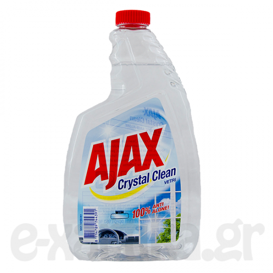 AJAX ΥΓΡΟ ΤΖΑΜΙΩΝ CRYSTAL CLEAN ΔΙΑΦΑΝΟ ΑΝΤΑΛΛΑΚΤΙΚΟ 750ML