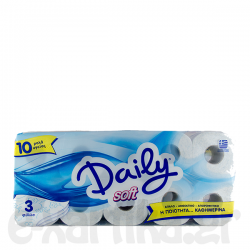 DAILY SOFT ΡΟΛΑ ΥΓΕΙΑΣ 110GR 3Φ 10ΑΡΙ DAILY SOFT ΡΟΛΑ ΥΓΕΙΑΣ 110GR 3Φ 10ΑΡΙ